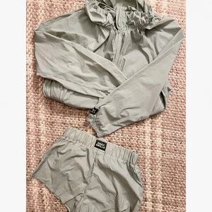 DAILY DRILLS | Nylon Light Windbreaker Jacket & Super Bounce Shorts | Size XS/S